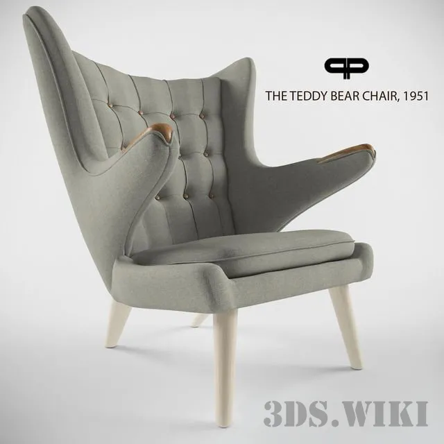 furniture – Papa Bear Hans Wegner armchair 3ds Max