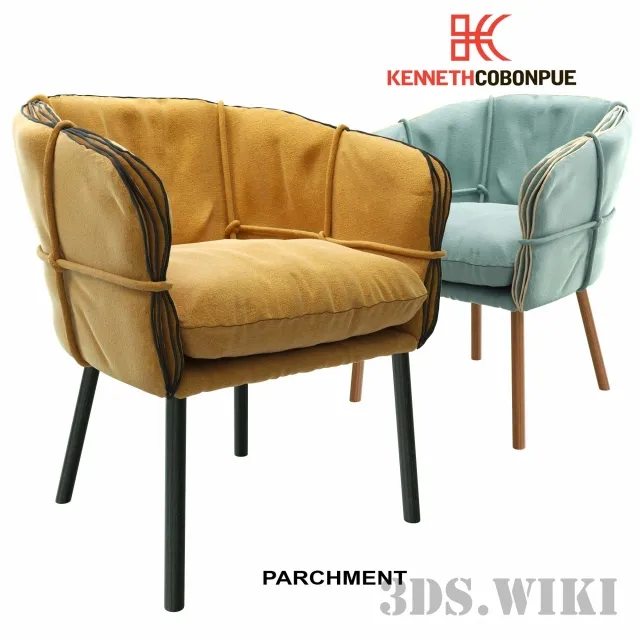 furniture – PARCHMENT Kenneth Cobonpue armchair 3ds Max