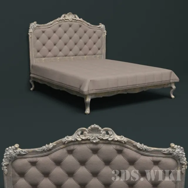 furniture – Patterned Double Bed 3ds Max