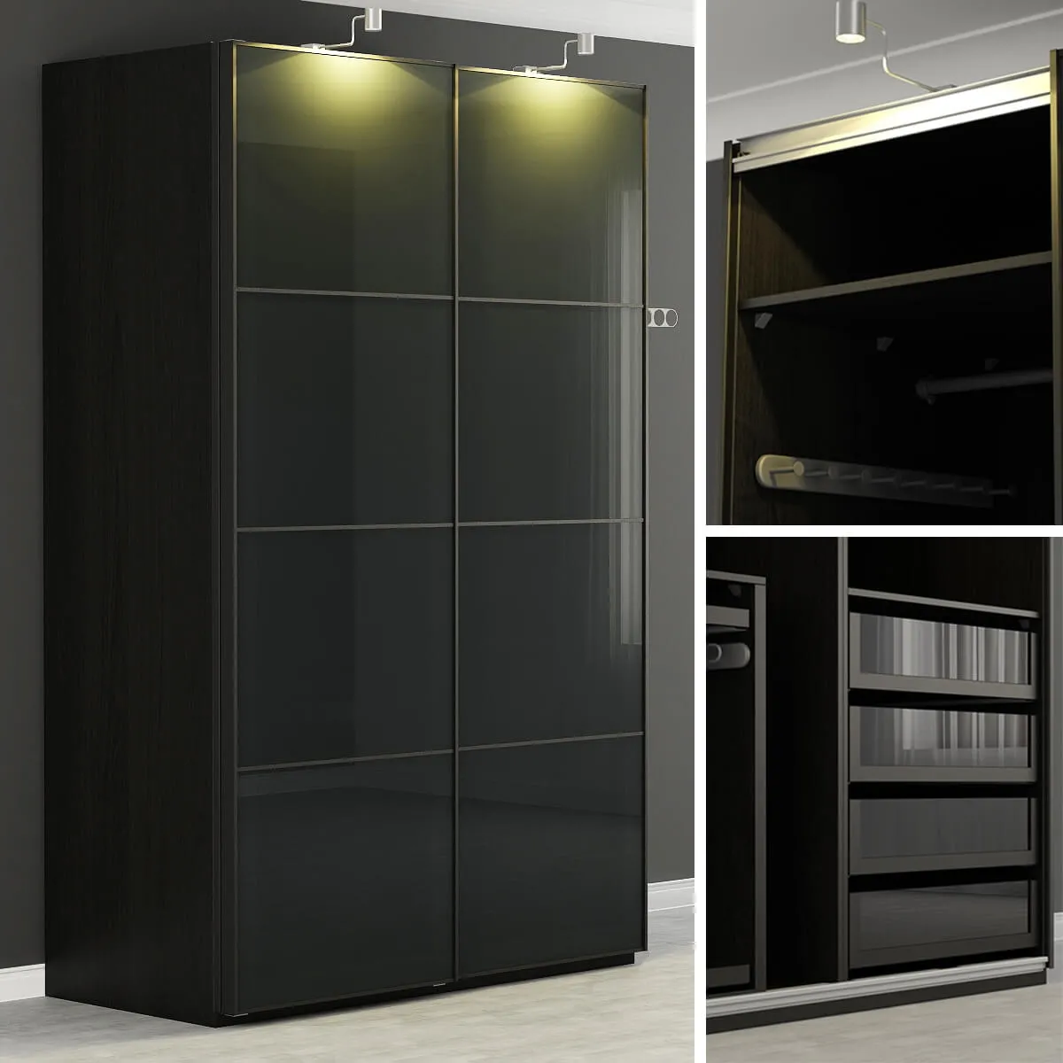 furniture – PAX Wardrobe IKEA 3ds Max