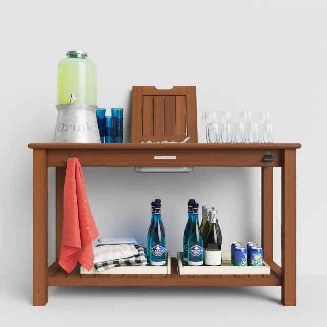 furniture – pb Chatham Ultimate Bar  console table 3ds Max