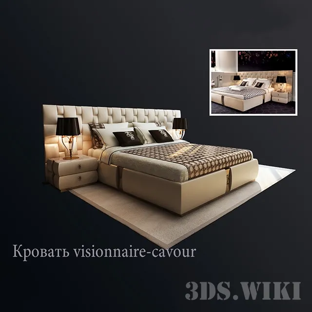 furniture – Perkins – Bedroom | Visionnaire Home Philosophy 3ds Max