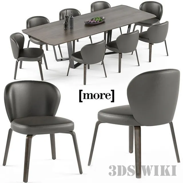 furniture – Pero table set 3ds Max