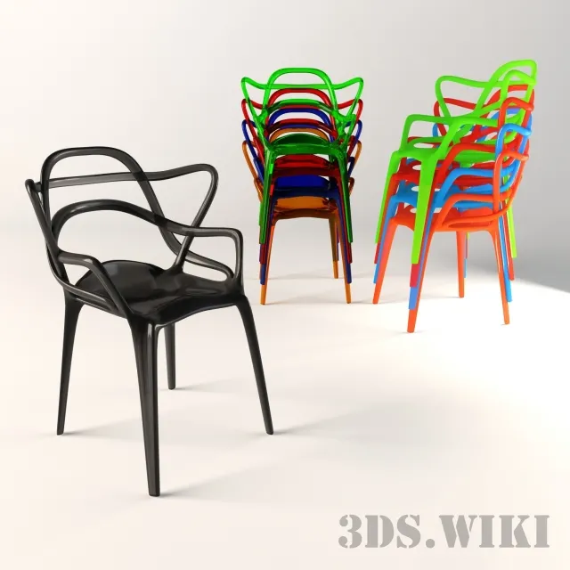 furniture – Plastic chair 3ds Max