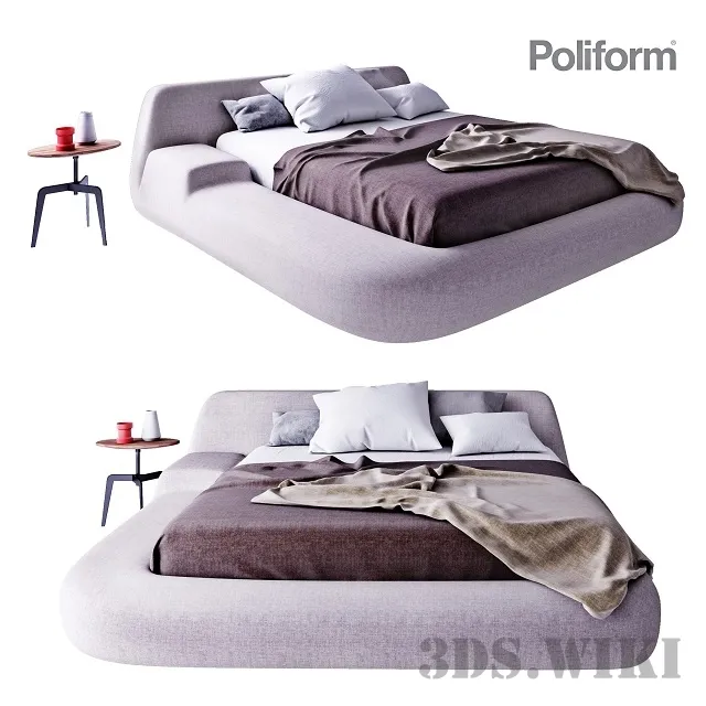 furniture – Poliform bed 3ds Max