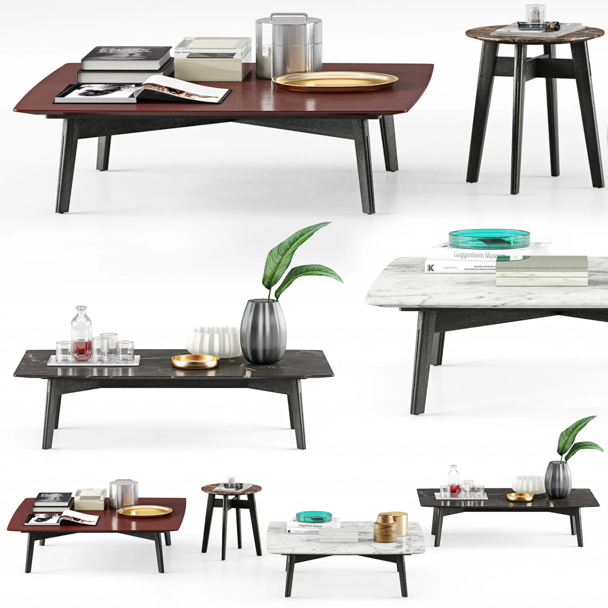 furniture – Poliform Bigger coffee tables 3ds Max