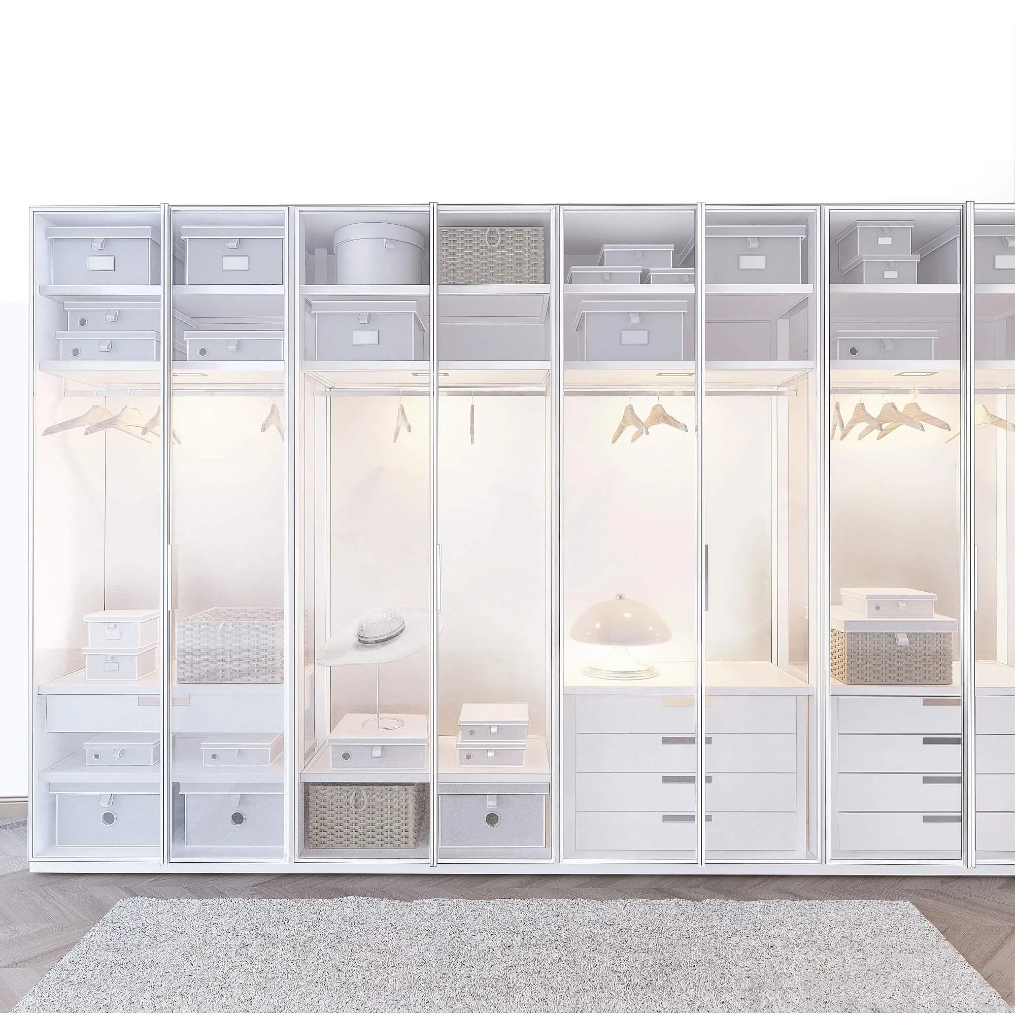 furniture – Poliform EGO wardrobe 3ds Max