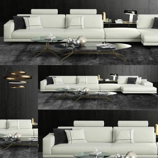 furniture – Poliform mondrian sofa 02 3ds Max