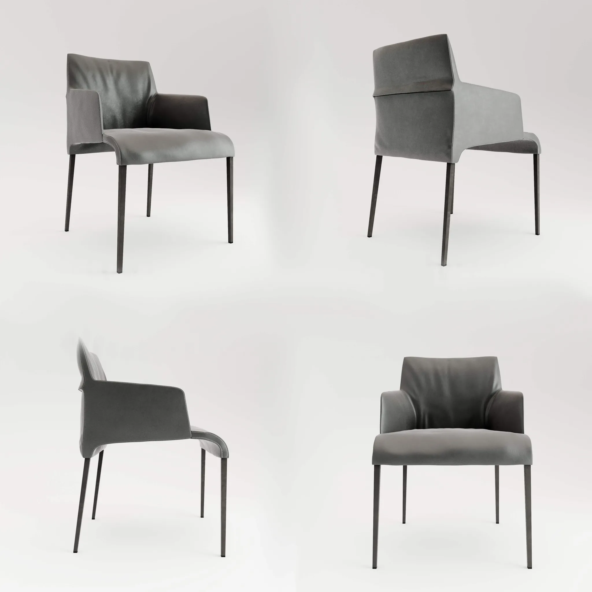 furniture – Poliform Seattle armchair 07 3ds Max