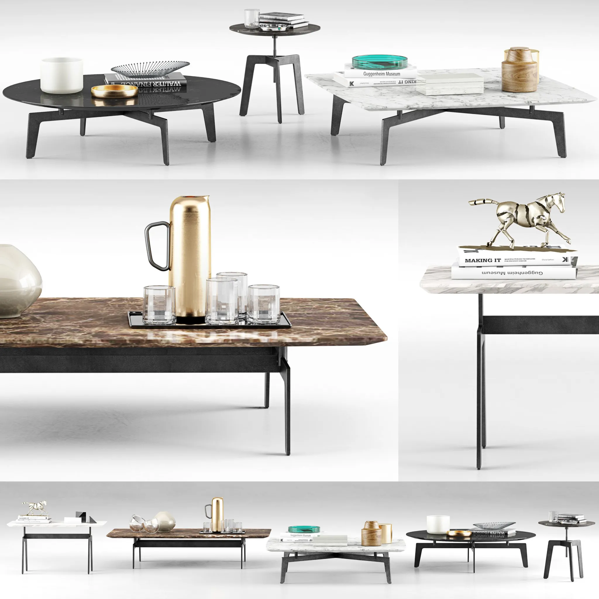 furniture – Poliform Tribeca coffee table 05 3ds Max