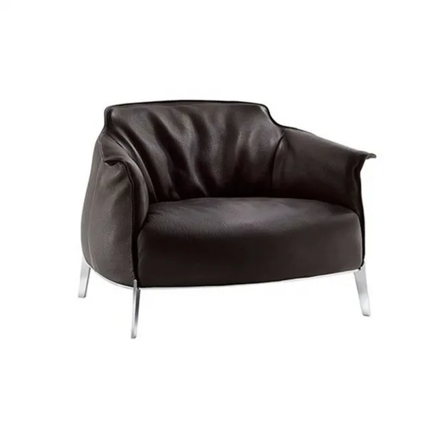 furniture – Poltrona Frau Archibald Gran Comfort armchair and pouf 3ds Max