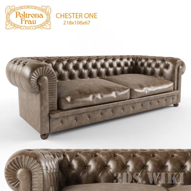 furniture – Poltrona Frau Chester One Sofa 3ds Max