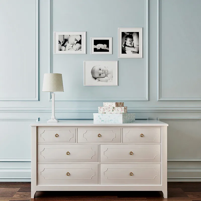 furniture – Pottery Barn chest of drawer 5 3ds Max