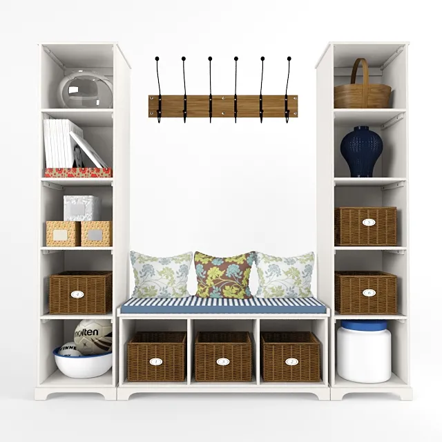 furniture – Pottery barn hallway 3ds Max