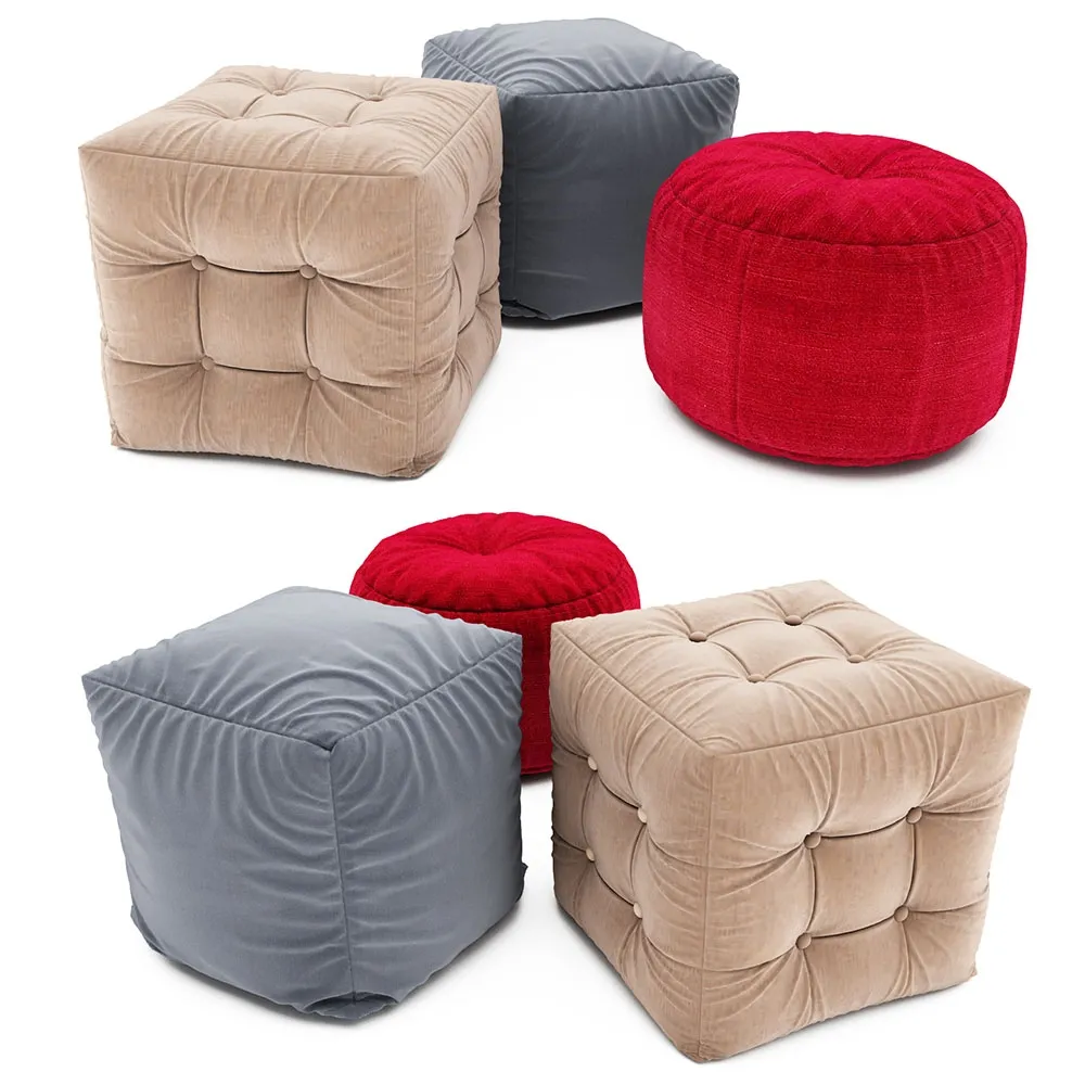 furniture – Pouf collection 09 3ds Max