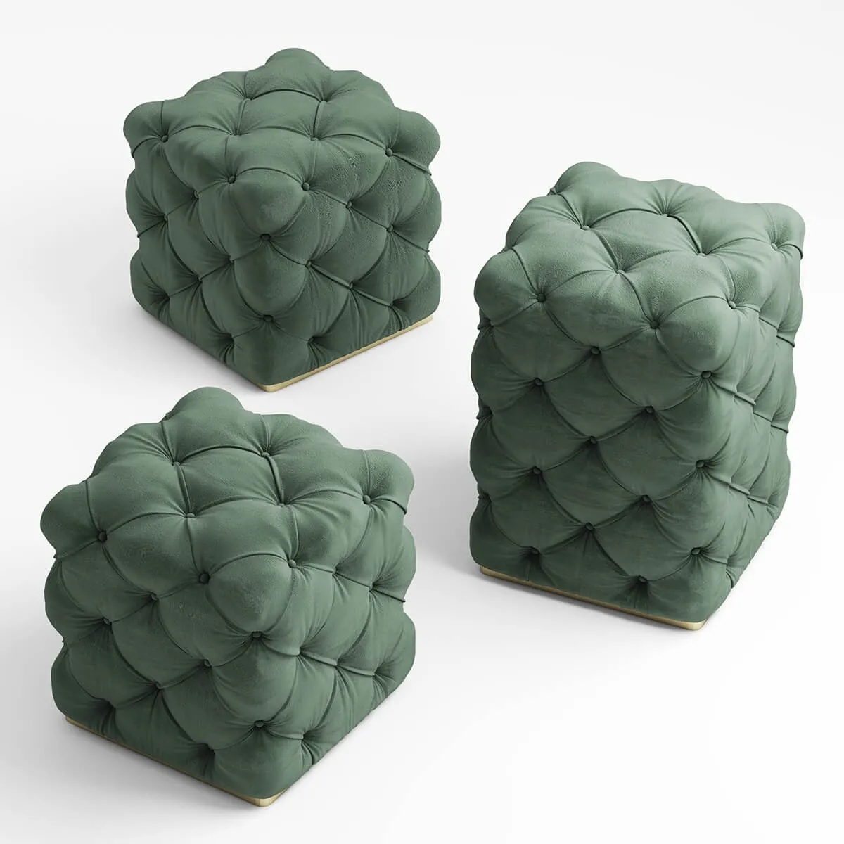 furniture – Pouf fendi Kubus Ottoman 3ds Max