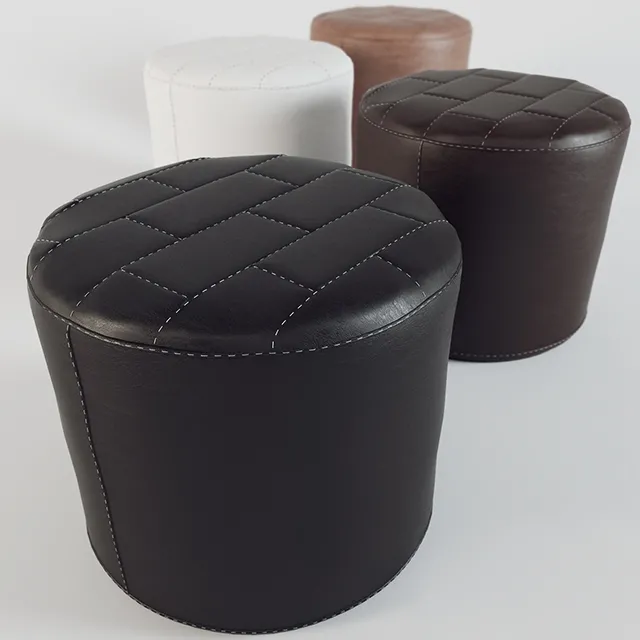 furniture – Pouf with decorative tile brick 1 3ds Max