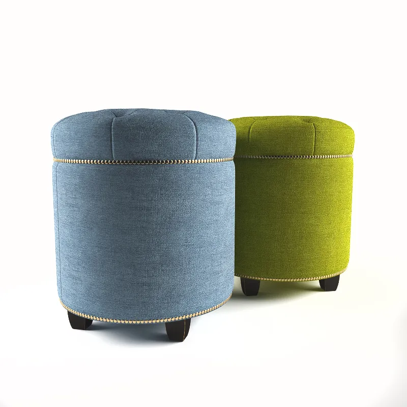 furniture – Poufs collection 03 3ds Max