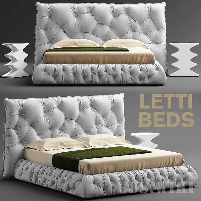 furniture – Punto Pianca bed 3ds Max