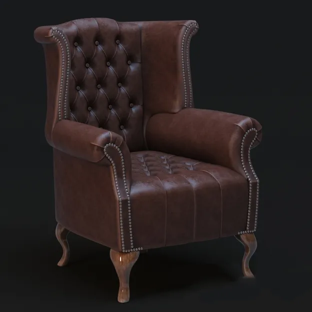 furniture – Queen Anne armchair 3ds Max