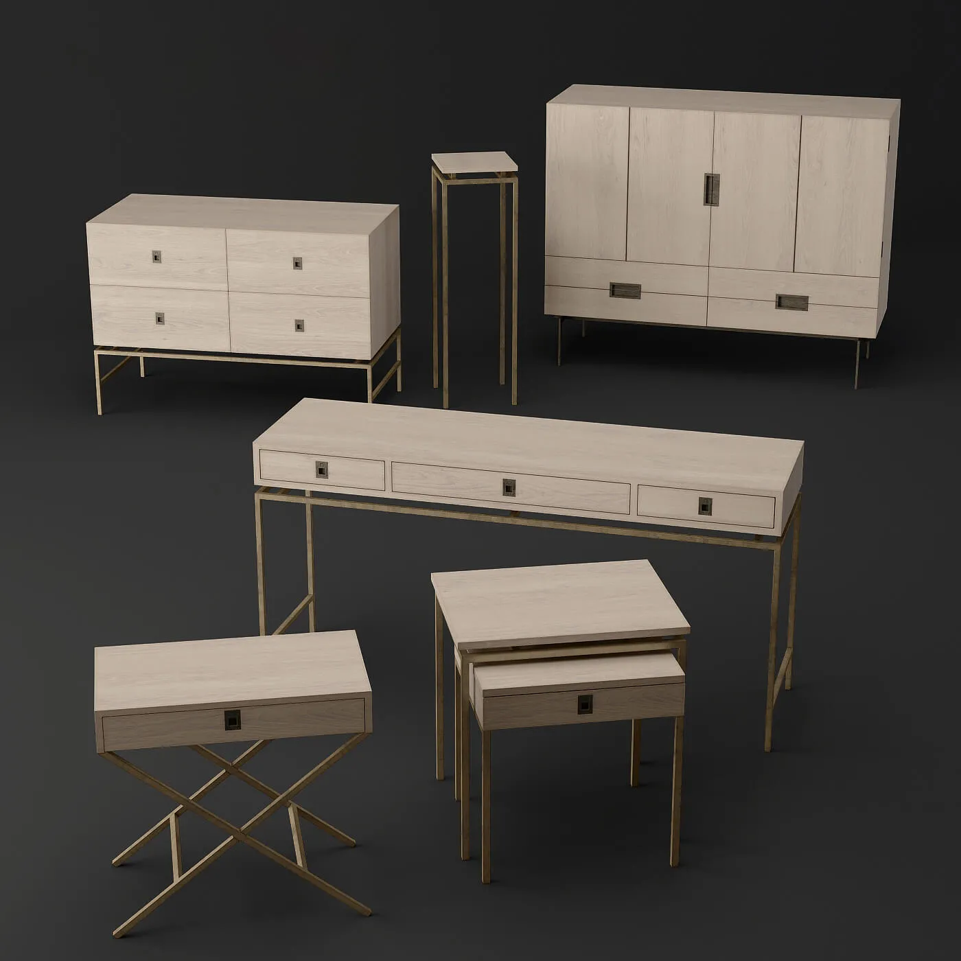 furniture – Racks collection 04 3ds Max