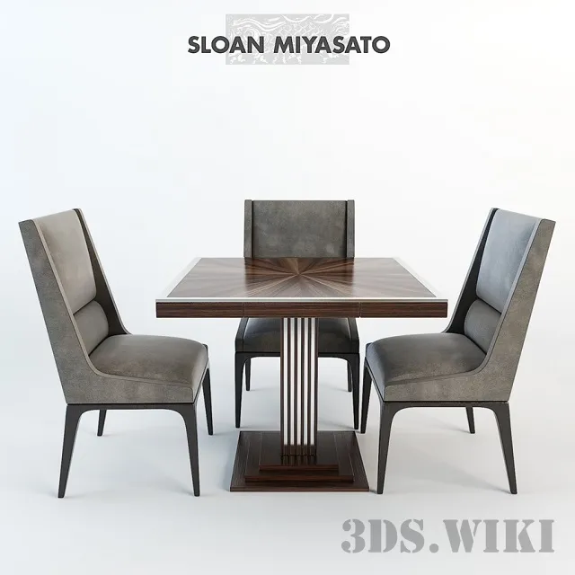 furniture – Radia Dining Chair by Sloan Miyasato 3ds Max