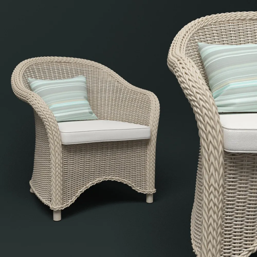 furniture – Rattan Armchairs 3ds Max