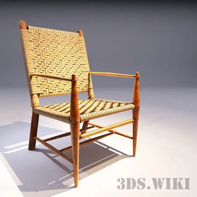 furniture – Rattan chair 3ds Max
