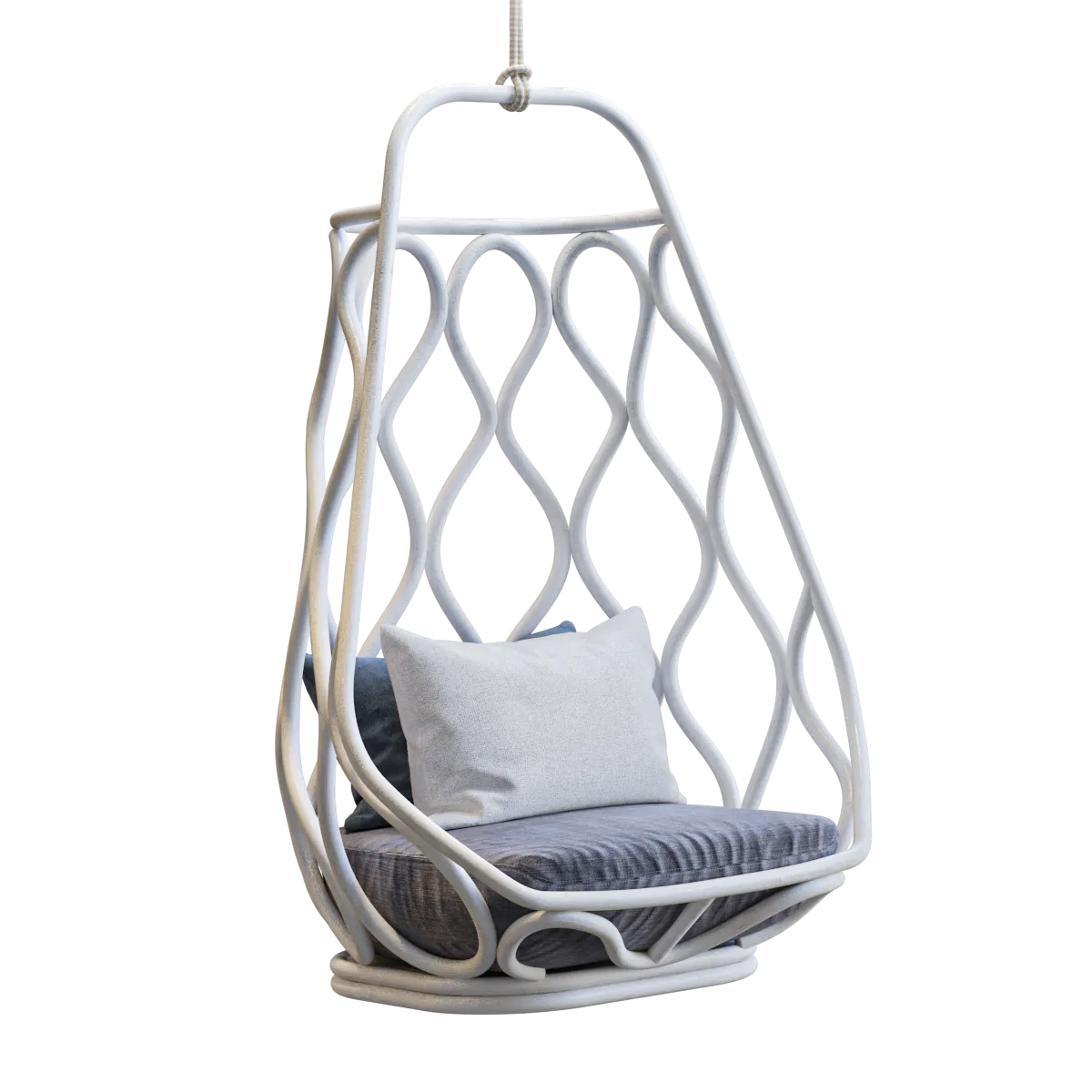 furniture – Rattan hanging armchair 3ds Max