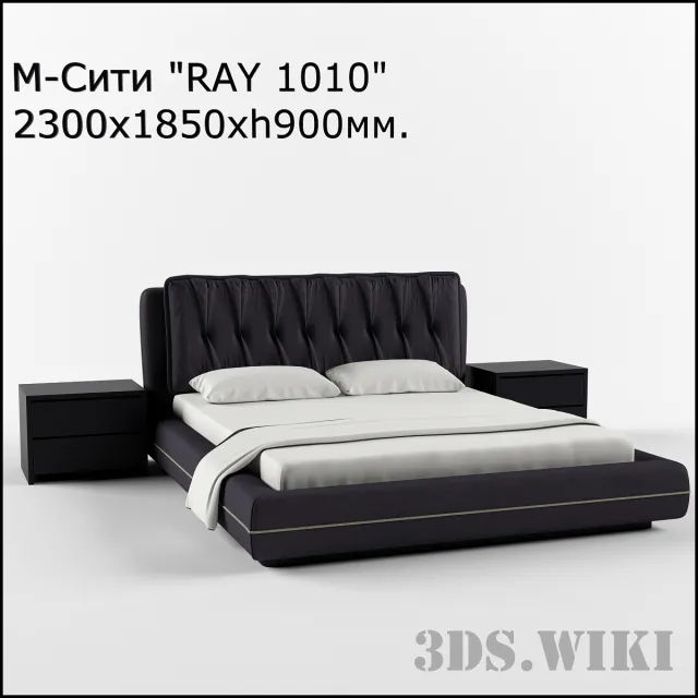 furniture – RAY C1010 bed (M-City) 3ds Max