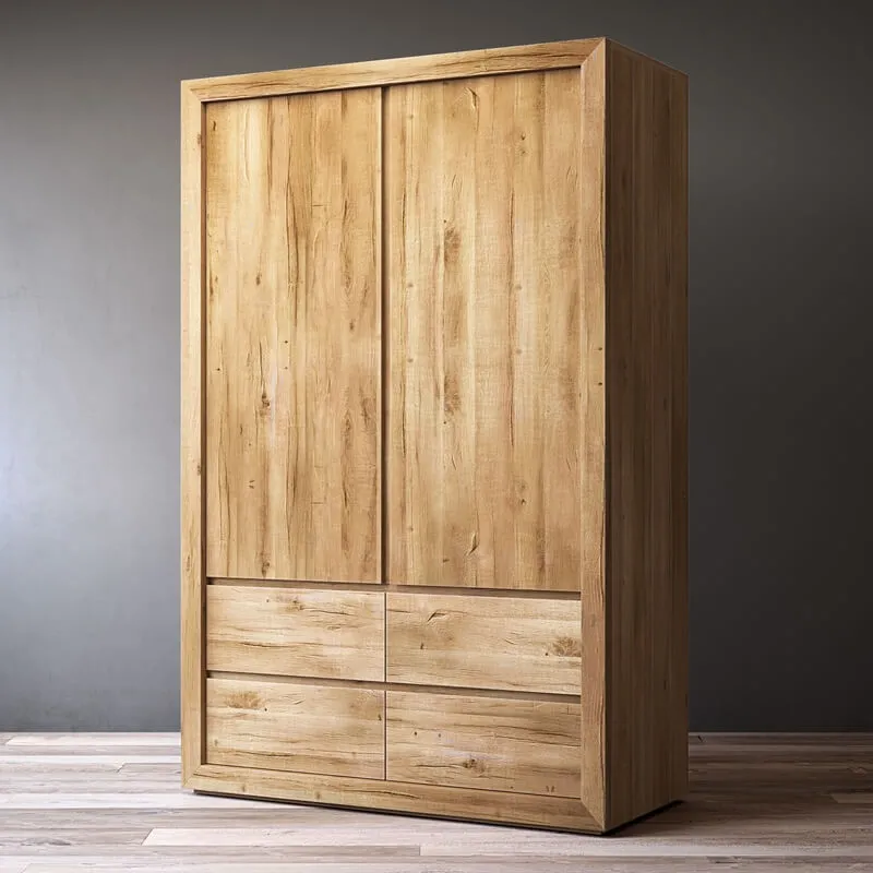 furniture – Reclaimed russian oak Armoire 3ds Max