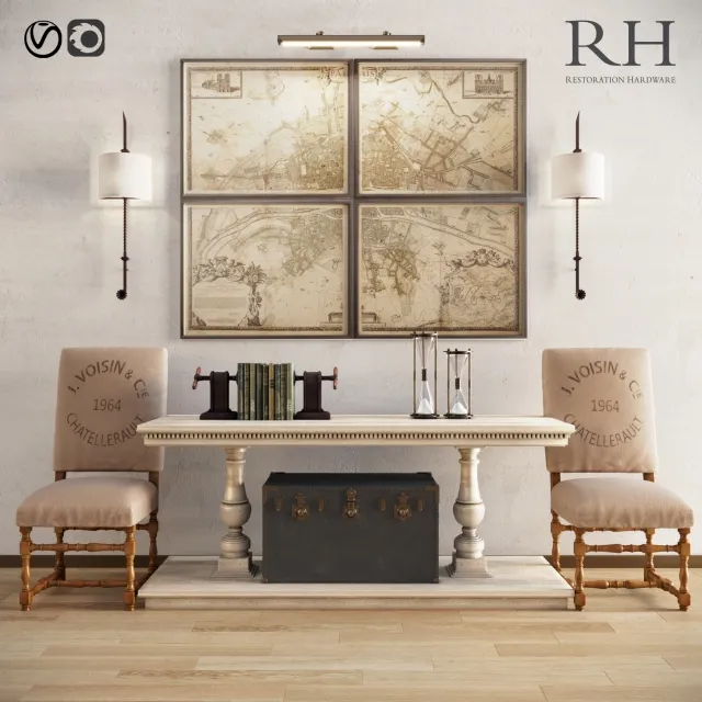furniture – Restoration hardware 3ds Max