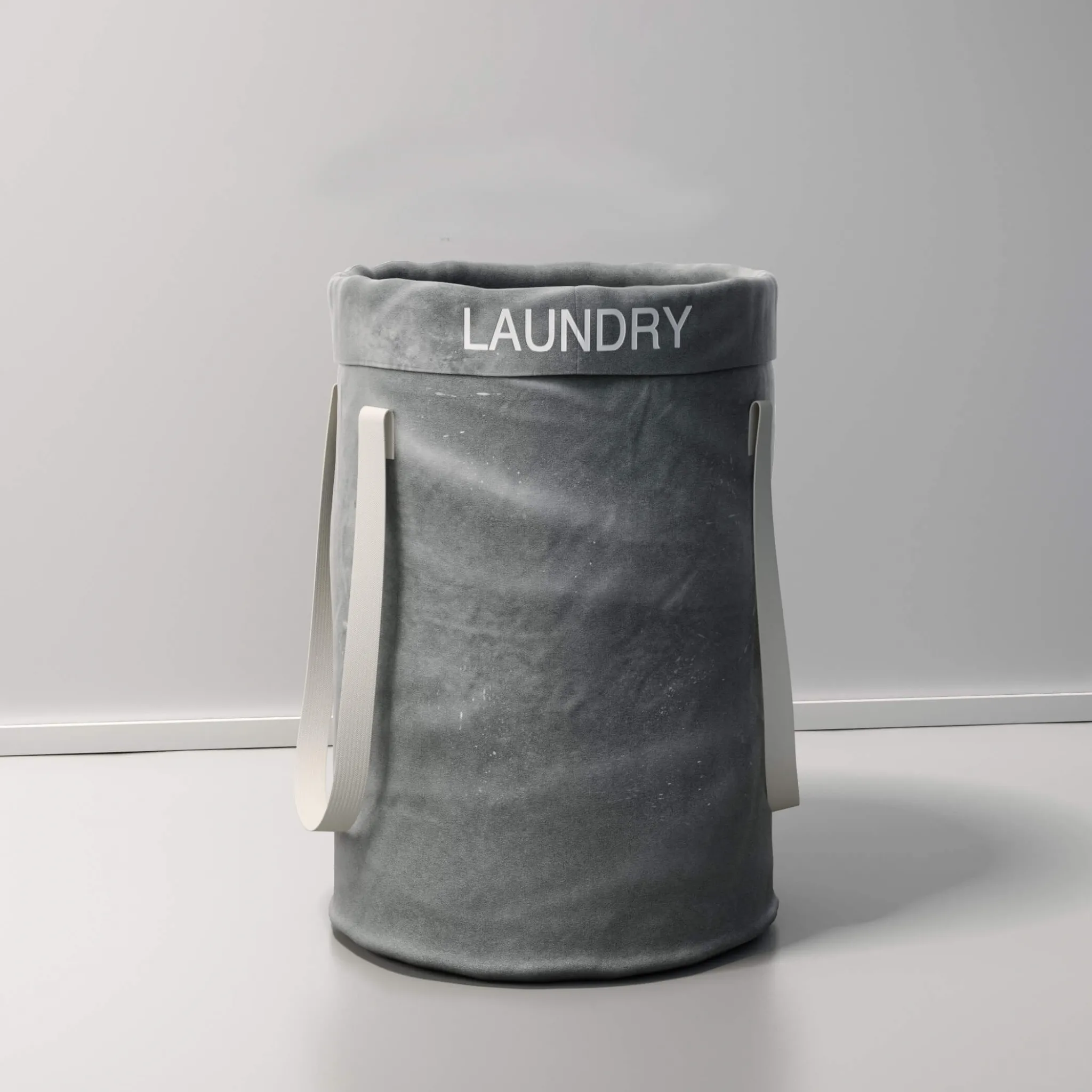 furniture – Restoration Hardware Distressed Canvas Hamper 3ds Max