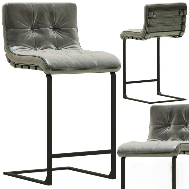 furniture – RH Modern Rossi leather chair 8 3ds Max