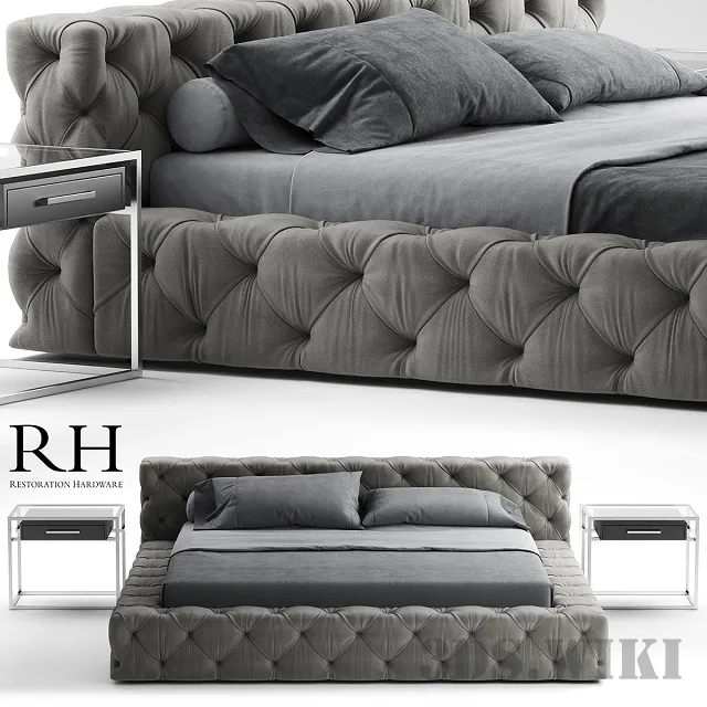furniture – RH Soho bed 3ds Max