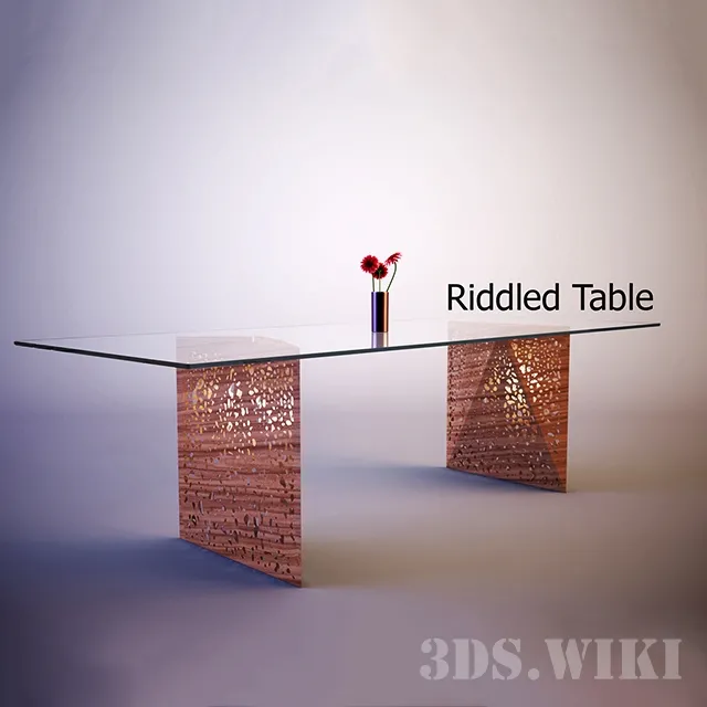furniture – Riddled Table Horm 3ds Max