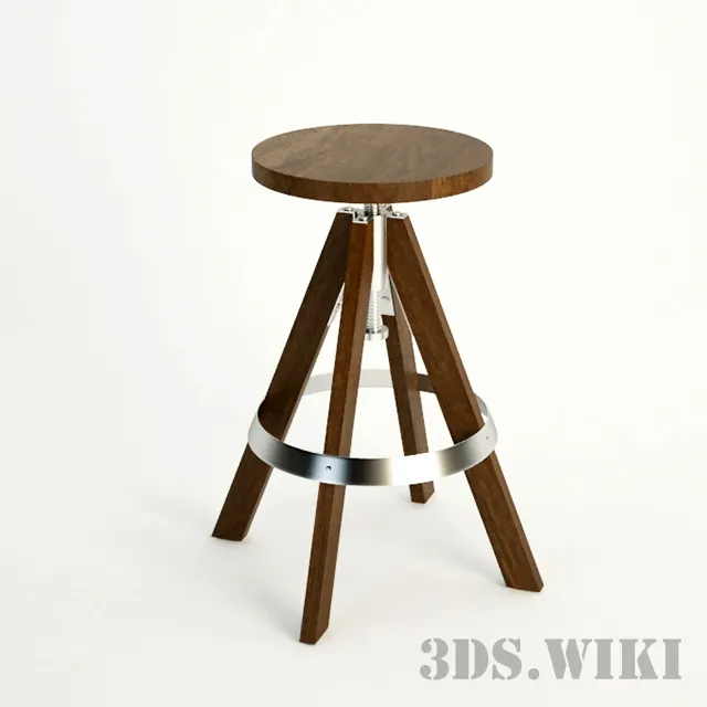 furniture – Rig Acacia Adjustable Bar Stool 3ds Max