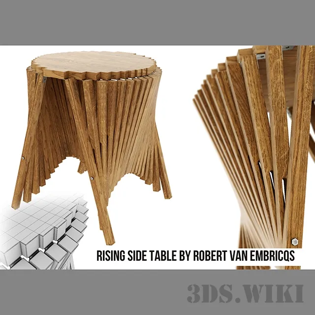 furniture – Rising Table by Robert Van Embricqs 3ds Max
