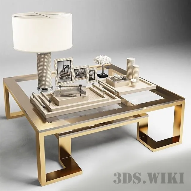 furniture – Riviere decor on the table 109984 by Eichholtz 3ds Max