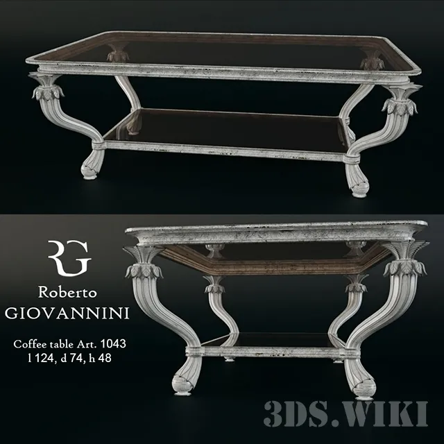 furniture – Roberto Giovannini Art 1043 coffee table 3ds Max