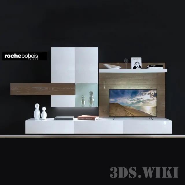 furniture – Roche-Bobois LOGOS TV wall 3ds Max