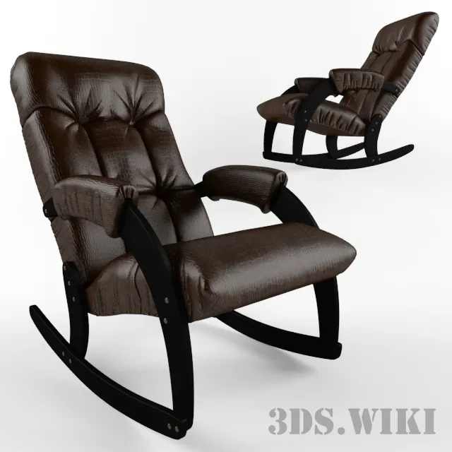 furniture – Rocking chair Antik crocodile Comfort Model 67 3ds Max