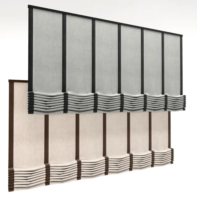 furniture – Roman shade 341 3ds Max