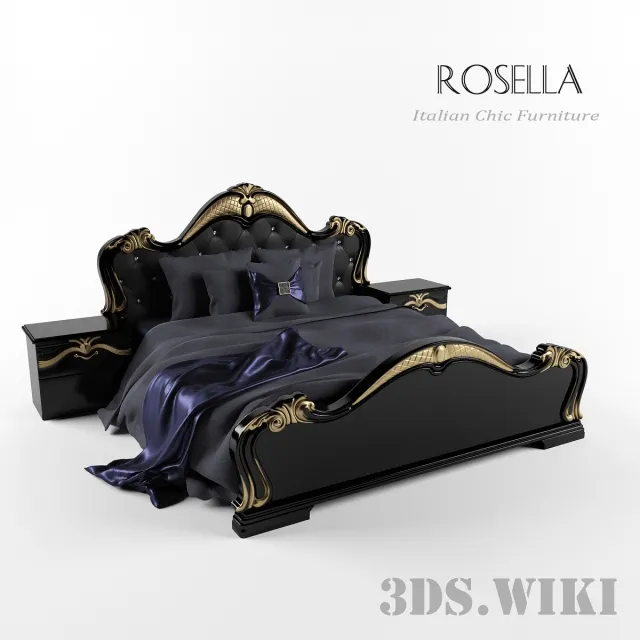 furniture – Rosella bed 3ds Max
