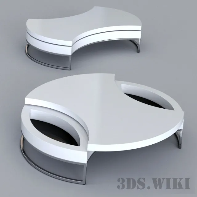 furniture – Rotating coffee table 3ds Max