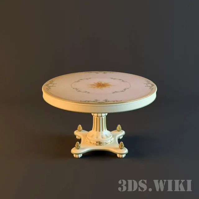 furniture – Round coffee table 3ds Max