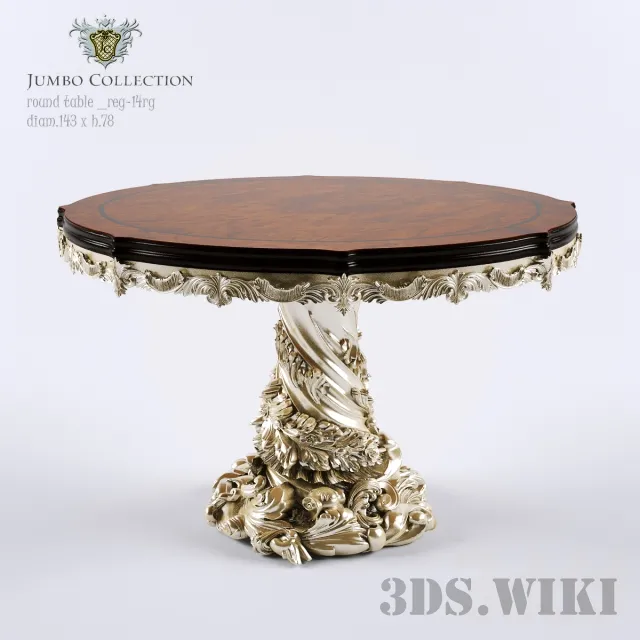furniture – Round table Hermes REG-14rg Jumbo Collection 3ds Max