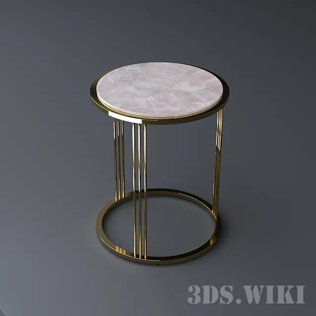 furniture – Round table Tincani Giuliano PINK QUARTZ 3ds Max