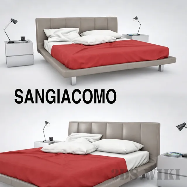 furniture – San Giacomo Sirio bed 3ds Max