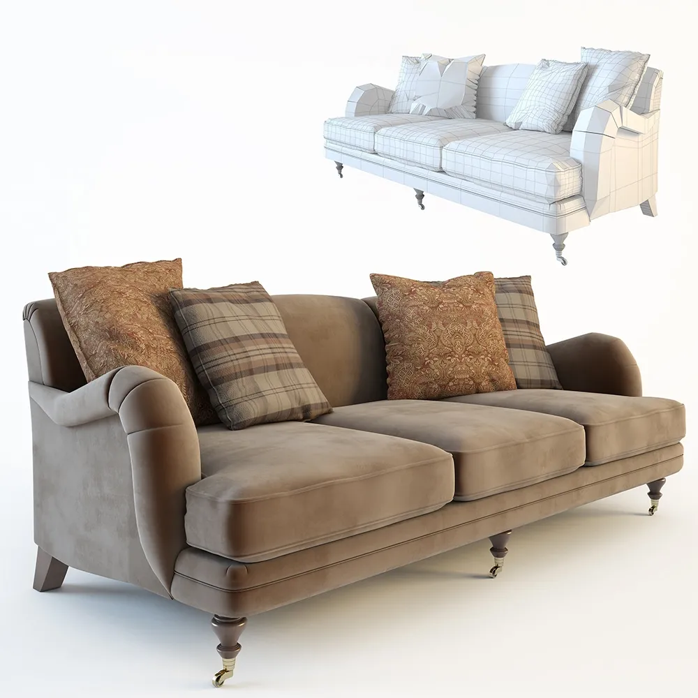 furniture – Sawa Ralph lauren Langham sofa 3ds Max